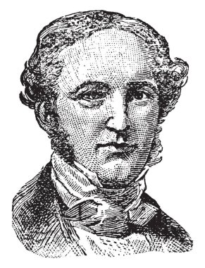 George Prentice, 1802-1870, o Louisville günlüğü, vintage çizgi çizme veya oyma resim editörü oldu