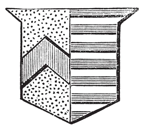Barão Femme Está Linguagem Heráldica Disse Ser Dividido Por Pálido —  Vetores de Stock