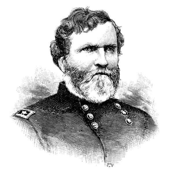 George Henry Thomas 1816 1870 Fue Oficial Del Ejército Los — Archivo Imágenes Vectoriales