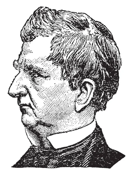 西沃德 1801 1872年 他在1861年至1869年期间担任美国国务卿 并在纽约州和美国参议员 老字条或雕刻插图中担任国务卿 — 图库矢量图片