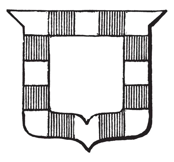 Lamineye Gobonated bir lamineye Gobonated Argent, vintage çizgi çizme veya oyma illüstrasyon olduğunu.