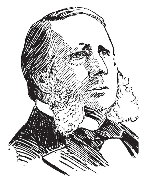William Wetmore Story 1819 1895 War Ein Amerikanischer Bildhauer Kunstkritiker — Stockvektor