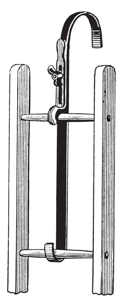 Esta Ilustración Representa Gancho Escalera Techo Que Una Posición Segura — Archivo Imágenes Vectoriales