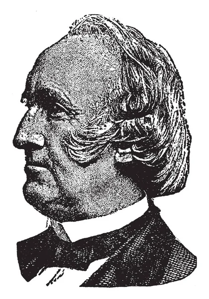 Wendell Phillips 1811 1884 Hij Een Amerikaans Abolitionist Pleitbezorger Voor — Stockvector