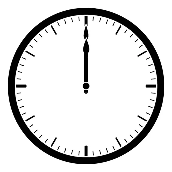 この図では表示 ビンテージ ライン描画または彫刻の図に破線の形式で を示す時計 — ストックベクタ