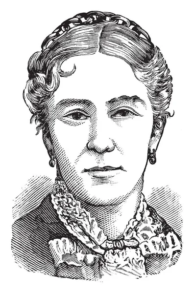 メアリー ミラー 彼女はスティーム ボート マスターのライセンス ビンテージの線描画や彫刻イラストを獲得する最初のアメリカの女性 — ストックベクタ