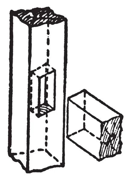 Diese Abbildung Stellt Eine Gehäuseverbindung Dar Die Eine Nützliche Strukturverbindung — Stockvektor