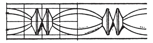 Eenvoudige Verrijking Kraal Moulding Bevat Parels Afgeronde Vorm Vintage Lijntekening — Stockvector