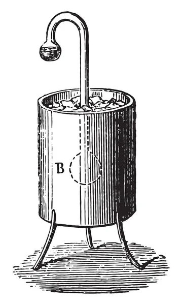 ウォラストンの Cryophore ヴィンテージには 図が刻まれています 産業百科事典 1875 — ストックベクタ