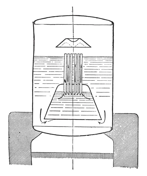 Emulgator Dubiau Vintage Ingraverad Illustration Industriella Encyklopedi Lami 1875 — Stock vektor