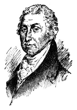 James Monroe, 1758-1831, o bir devlet adamı, 1817 ABD'den 1825 için beşinci Başkanı ve sekizinci Amerika Birleşik Devletleri Sekreteri Savaş, vintage çizgi çizme veya oyma illüstrasyon yapıldı.