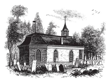 St Aldhelm'ın Şapel bir Norman Şapel değer Matravers levha bucak St Aldhelm'ın kafasına şimdi sundurma St Nicholas Kilisesi ve Bradford on Avon kasaba ve sivil bucak Batı Wiltshire, vintage çizgi çizme veya oyma illüstrasyon budur.