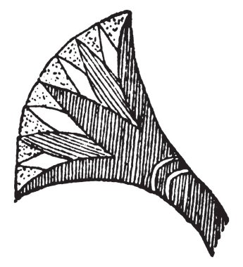 Conventionalized Lotus çiçeği krallar ve Tanrılar, vintage çizgi çizme veya oyma resimde elinde gösterilir.