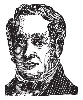 George Stephenson, 1781-1848, o bir İngilizce inşaat mühendisi ve makine mühendisi, Baba, demiryolları, vintage çizgi çizme veya oyma illüstrasyon ünlü oldu