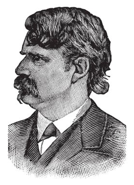 Henry Watterson, 1840-1921, o bir Amerikalı gazeteci, vintage çizgi çizme veya oyma illüstrasyon yapıldı.