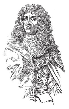 Charles II, 1630-1685, o papaz 1660 İngiltere ve İrlanda 1685 ve papaz 1649 İskoçya'nın 1651, vintage çizgi çizme veya oyma illüstrasyon yapıldı.