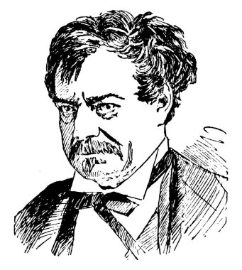 Edwin Forrest, 1806-1872, o önde gelen on dokuzuncu yüzyıl Amerikan Shakespeare aktör, vintage çizgi çizme veya oyma illüstrasyon yapıldı.