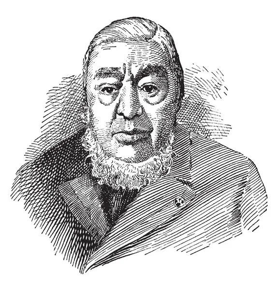 Paul Kruger 1825 1904 Był Prezydent Republiki Południowej Afryki 1883 — Wektor stockowy