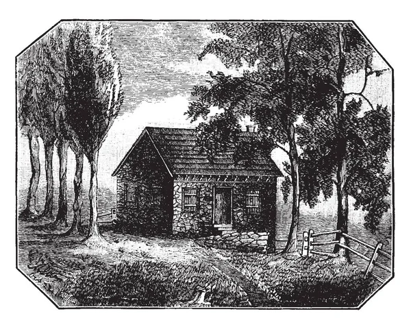 Wilson'ın okul-ev, Grays Ferry'nın en iyi okulları, vintage çizgi çizme veya illüstrasyon oyma Gray'in feribot, Philadelphia okul var mı.