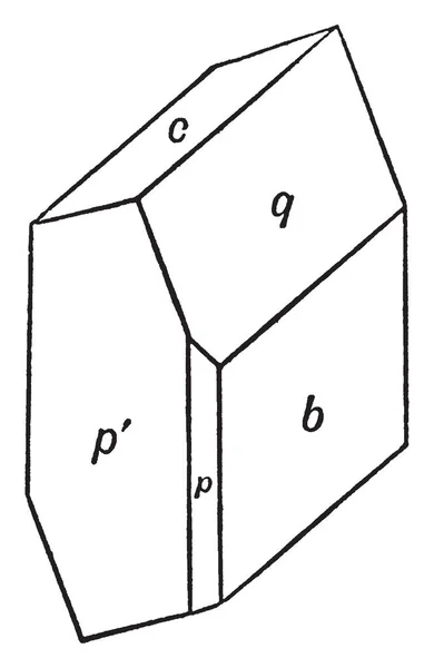 Tento Diagram Znázorňuje Vápníku Hyposulphite Vintage Kreslení Čar Nebo Gravírování — Stockový vektor