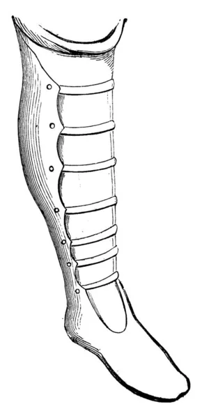 Hepidów Boot Vintage Grawerowane Ilustracja Przemysłowe Encyklopedia Lami 1875 — Wektor stockowy