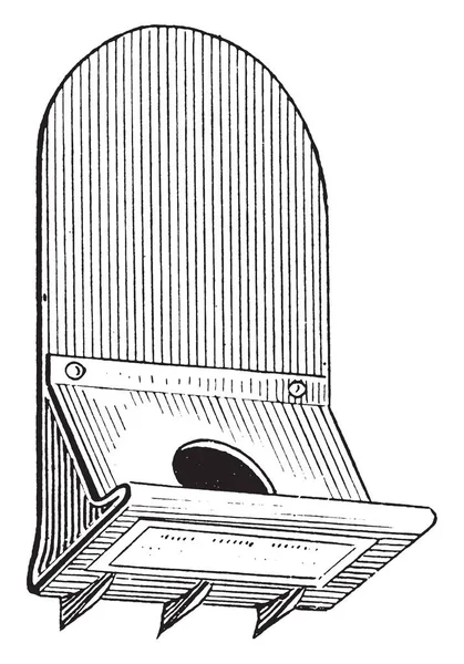 Ilustracja Przedstawia Wspornik Dachu Który Jest Używany Gontowymi Dachami Vintage — Wektor stockowy