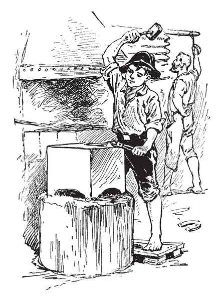 Bu resimde Andrew Jackson bir örs, vintage çizgi çizme veya oyma illüstrasyon çalışma temsil eder..