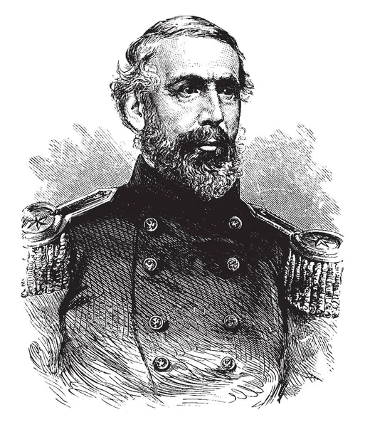 Generaal Hobart Ward 1823 1903 Hij Een Carrière Verenigde Staten — Stockvector