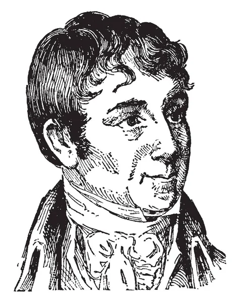 Charles Brown 1771 1810 Adalah Seorang Novelis Sejarawan Dan Penyunting - Stok Vektor