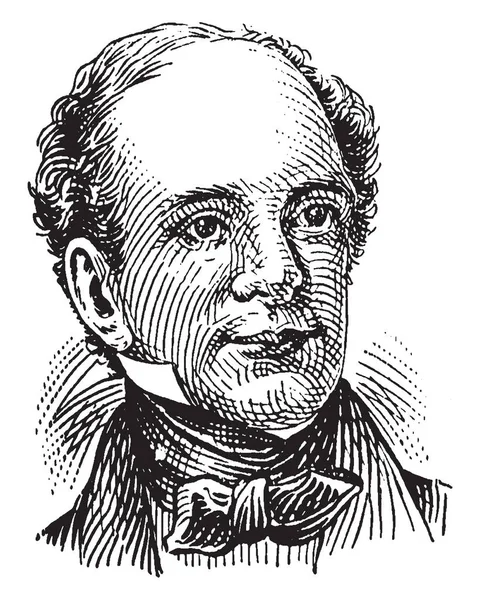 토마스 Moore 1779 1852 시인가 작곡가 그리고 소년과 마지막 빈티지 — 스톡 벡터