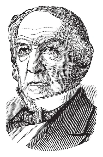 William Gladstone 1809 1898 Était Homme État Libéral Britannique Homme — Image vectorielle