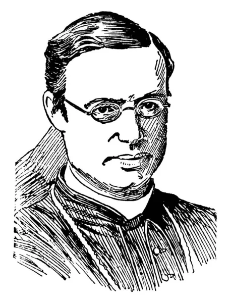 Arcebispo Michael Corrigan 1839 1902 Ele Foi Prelado Americano Igreja — Vetor de Stock