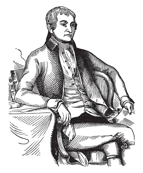ジョン ジェイ 1745 1829 彼はアメリカの政治家 愛国者 外交官 アメリカ合衆国 ニューヨークの第 知事の建国の父の一つ — ストックベクタ