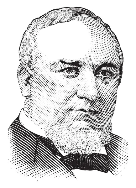 George Cannon 1827 1901 Fue Miembro Del Quórum Los Doce — Archivo Imágenes Vectoriales