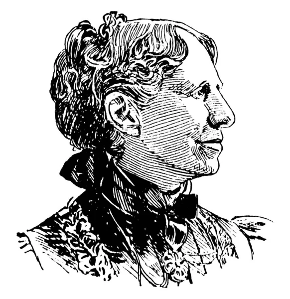 Clara Barton 1821 1912 War Lehrerin Patentanwältin Und Krankenschwester Amerikanischen — Stockvektor