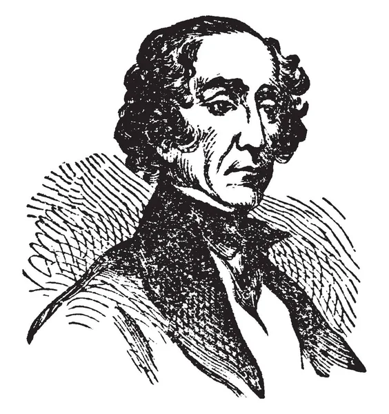 John Tyler 1790 1862 Volt Tizedik Köztársasági 1841 1845 Ben — Stock Vector