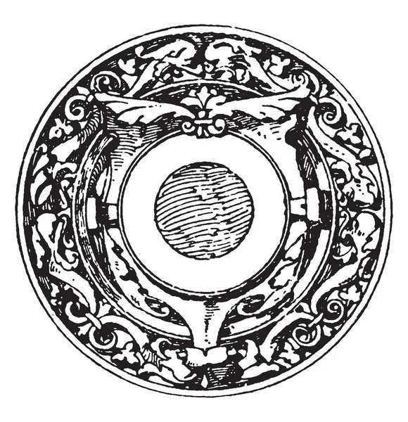 Годинник Випадок Ремінь Роботи Планшетного Штампованих Металевих Сучасної Картини Старовинні — стоковий вектор