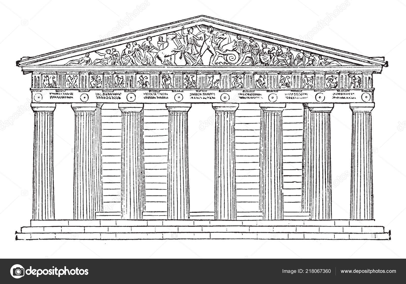 Parthenon Akropolis Karton Modell 1:160, Schreiber 789