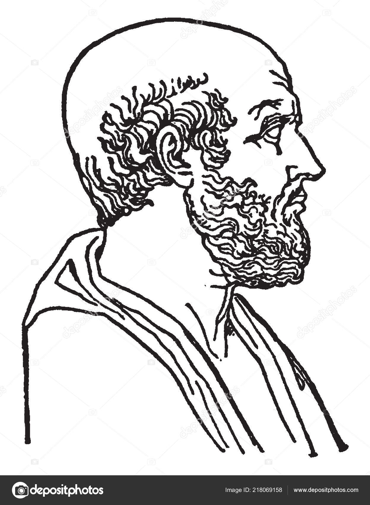 Hipócrates 460 370 Ele Era Médico Grego Era Péricles Famoso Vetor de  ©Morphart 218069158, image size:1247x1700