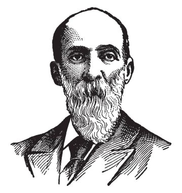 General Joseph Wheeler, 1836-1906, o bir Amerikan askeri komutan, politikacı ve bir süvari Konfederasyon ABD Ordusu, vintage çizgi çizme veya oyma illüstrasyon genel yapıldı.