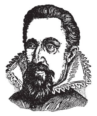 Johann Kepler, 1571-1630, o bir Alman matematikçi, astronom ve astrolog, vintage çizgi çizme veya oyma illüstrasyon yapıldı.