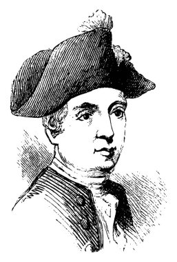 Kont Fersen, 1755-1810, o İsveçli bir sayısı, İsveç, genel bir at Kraliyet İsveç ordusu, vintage çizgi çizme veya oyma illüstrasyon dünyasına Mareşali oldu