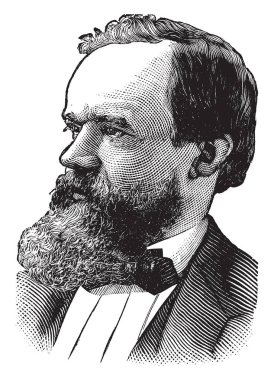 Robert Bonner, o bir gazeteci, courant, Cumhuriyetçi, ayna ve tacirin defter, vintage çizgi çizme veya oyma illüstrasyon üzerinde çalışmak için ünlü oldu