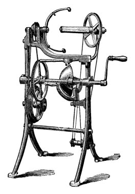 Dizeleri için vintage oyulmuş illüstrasyon iltifat. Endüstriyel ansiklopedi E.-O. Lami - 1875.