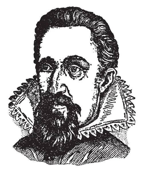 Johann Kepler 1571 1630 Fost Matematician Astronom Astrolog German Desen — Vector de stoc