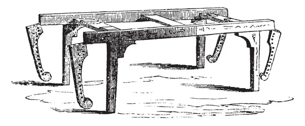 Este Marco Que Coloca Cadáver Antes Del Entierro Dibujo Líneas — Archivo Imágenes Vectoriales