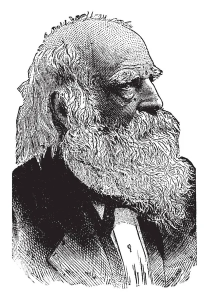 William Cullen Bryant 1794 1878 Dia Adalah Penyair Jurnalis Dan - Stok Vektor