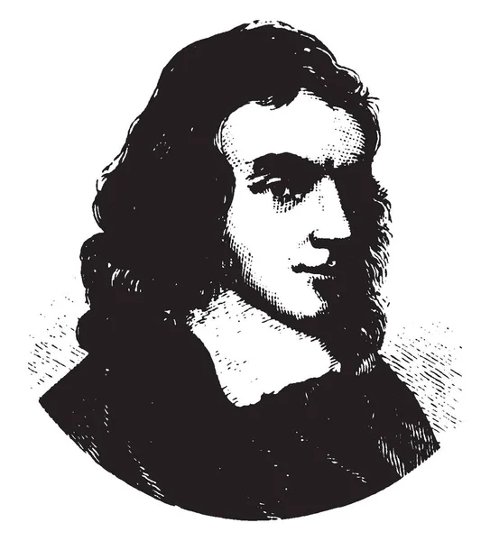 John Milton 1608 1674 Han Var Engelsk Poet Och Polemikern — Stock vektor