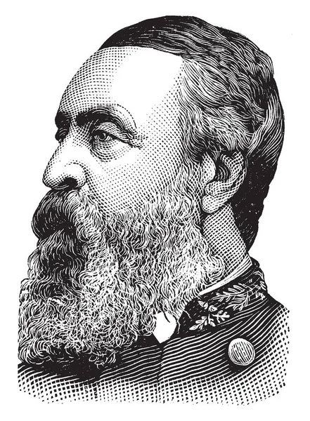 Admiraal David Dixon Porter 1813 1891 Hij Een Admiraal Van — Stockvector