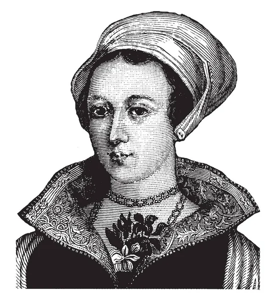 Lady Jane Grey 1537 1554 Elle Était Une Noble Anglaise — Image vectorielle